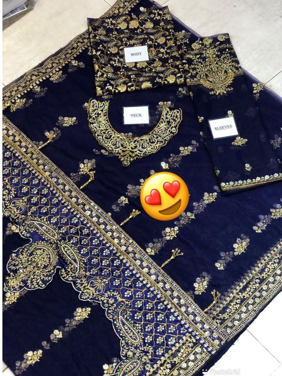 Maria B Inspired – Black Wedding Saree