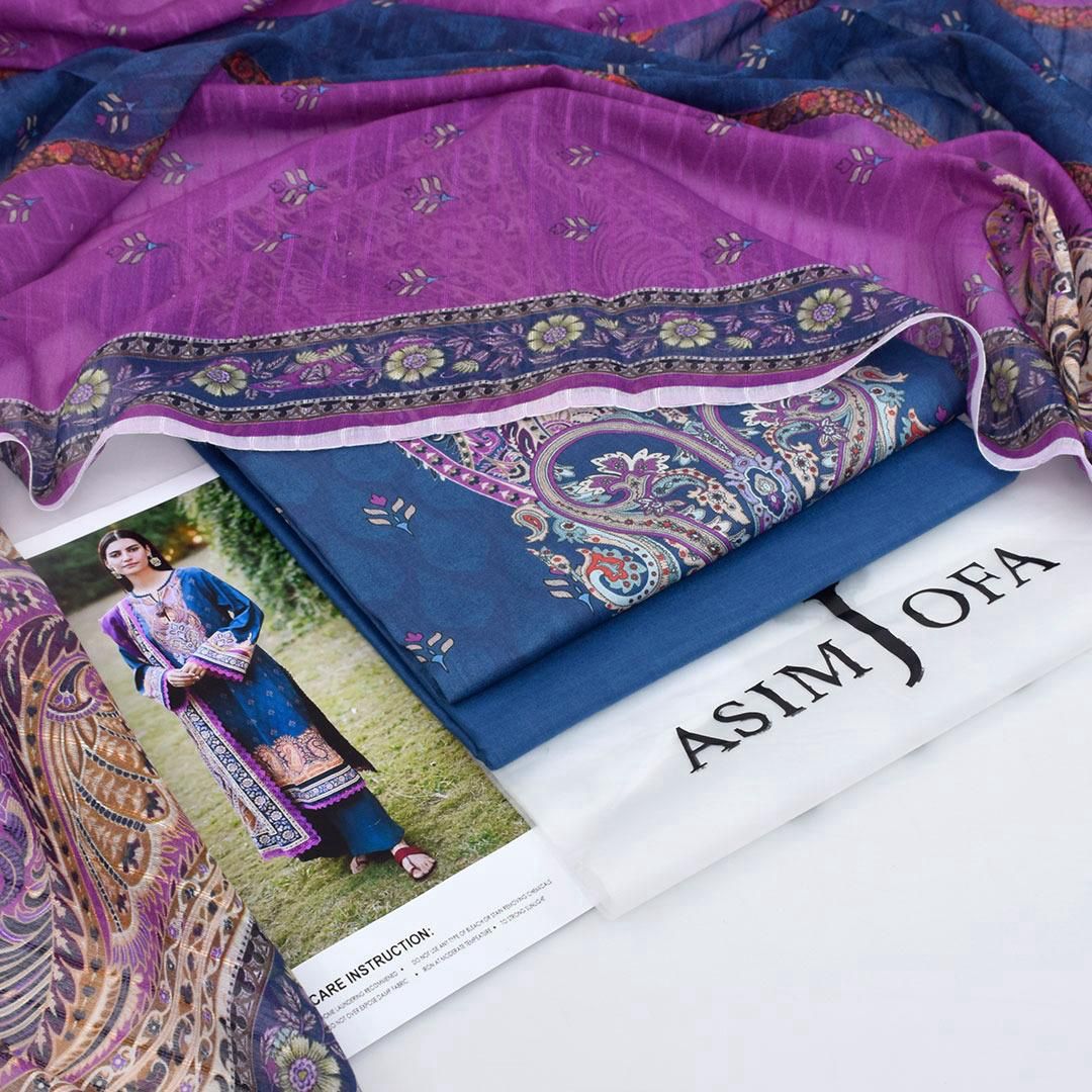 Asim Jofa-Inspired 3-Piece Printed Lawn Suit