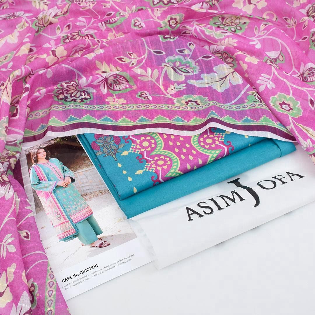 Asim Jofa-Inspired 3-Piece Printed Lawn Suit