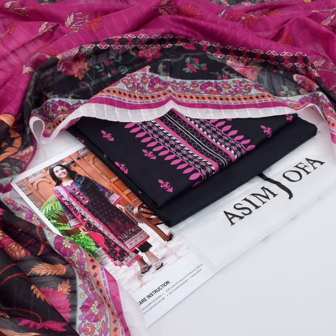 Asim Jofa-Inspired 3-Piece Printed Lawn Suit