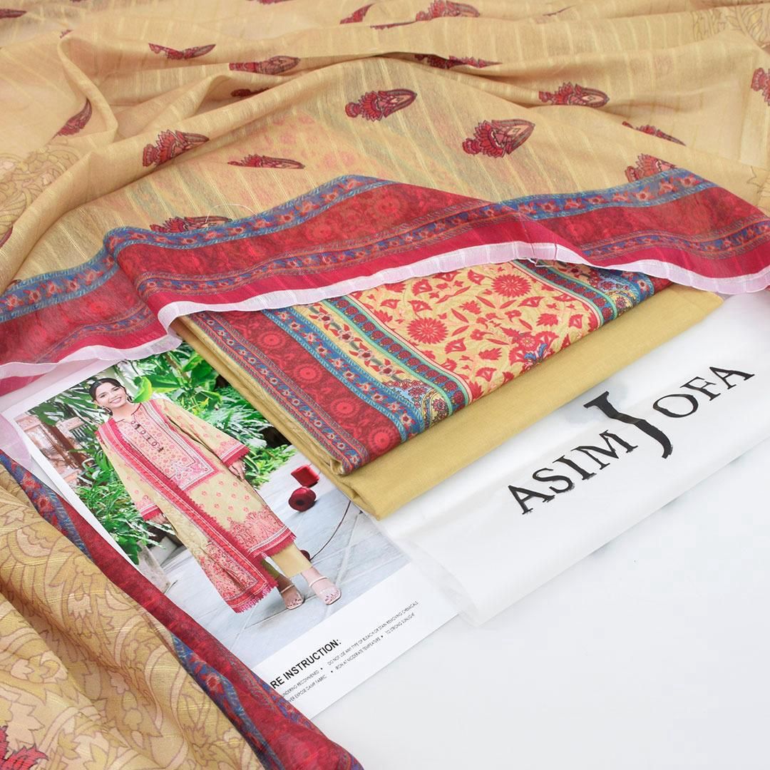 Asim Jofa-Inspired 3-Piece Printed Lawn Suit