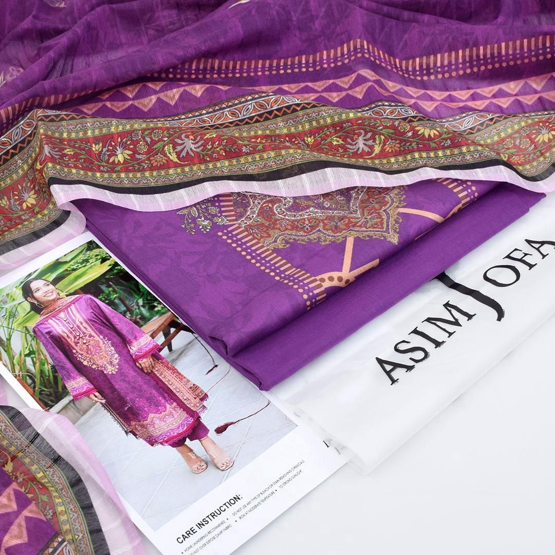 Asim Jofa-Inspired 3-Piece Printed Lawn Suit
