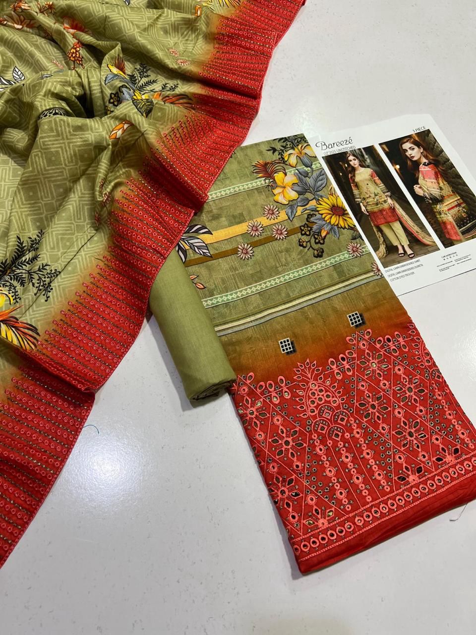 Summer Breeze Lawn Suit