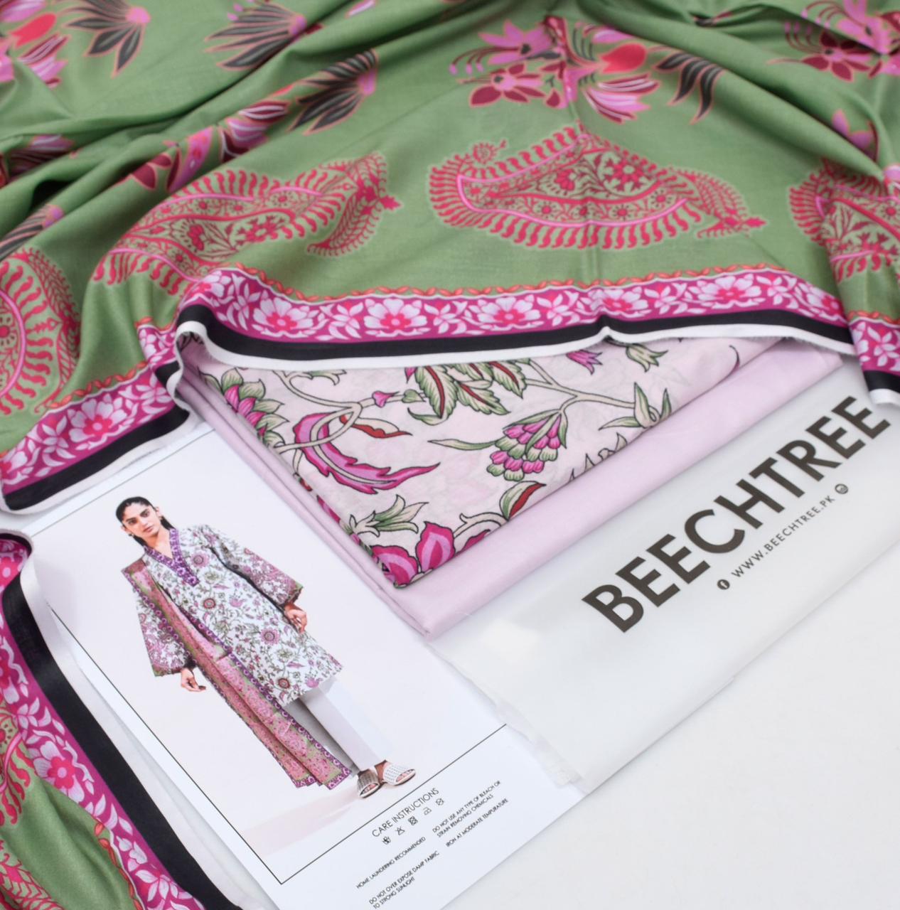 Beechtree 3-Piece Printed Lawn Suit