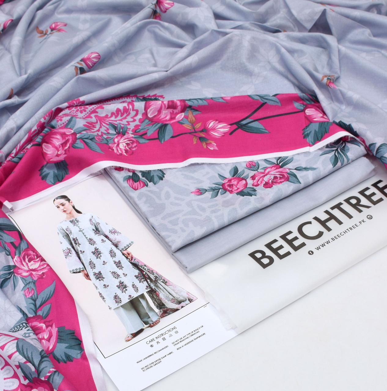 Beechtree 3-Piece Printed Lawn Suit