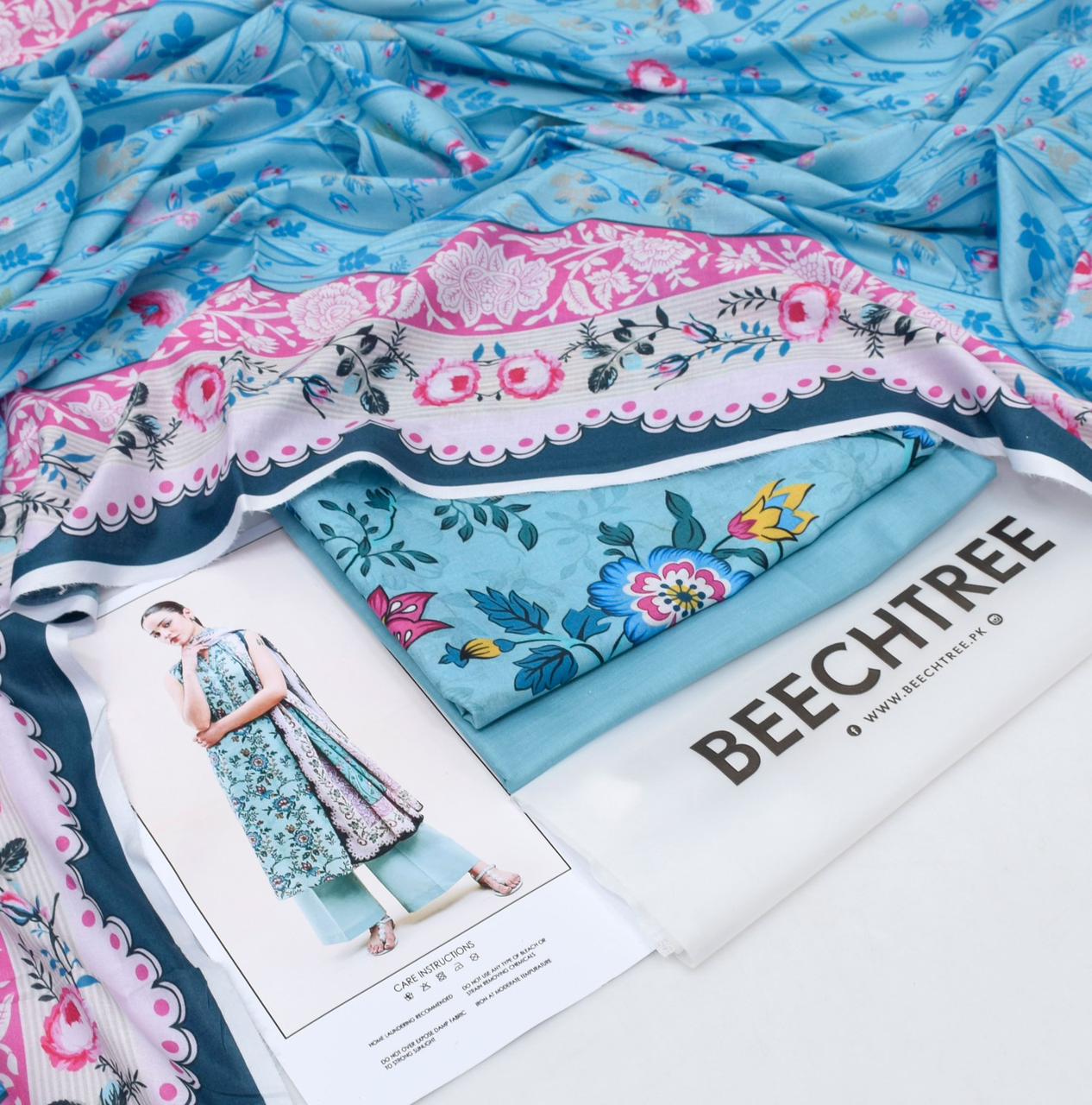 Beechtree 3-Piece Printed Lawn Suit