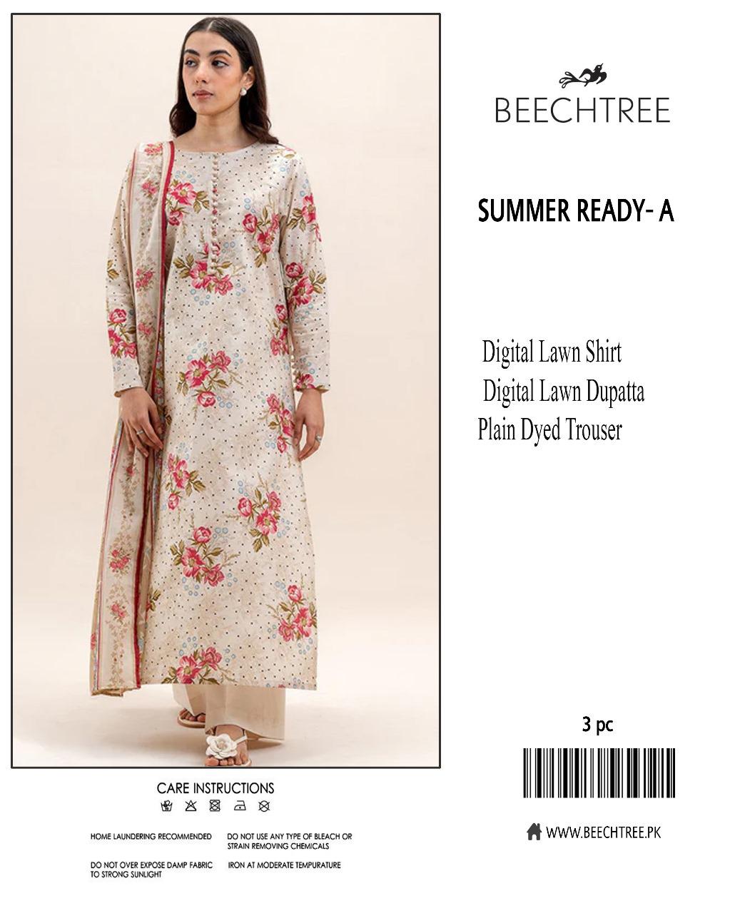 Beechtree 3-Piece Printed Lawn Suit