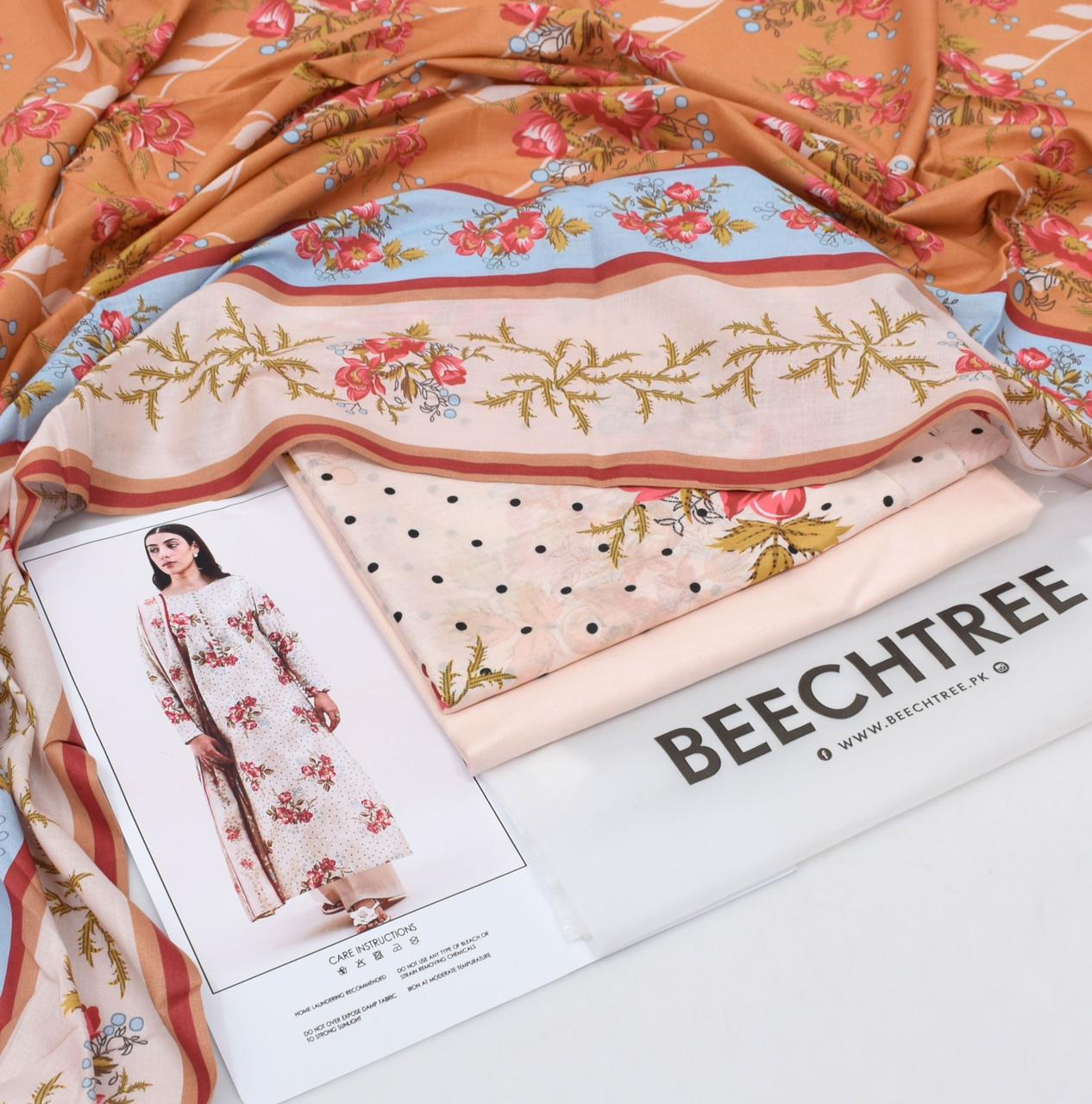 Beechtree 3-Piece Printed Lawn Suit