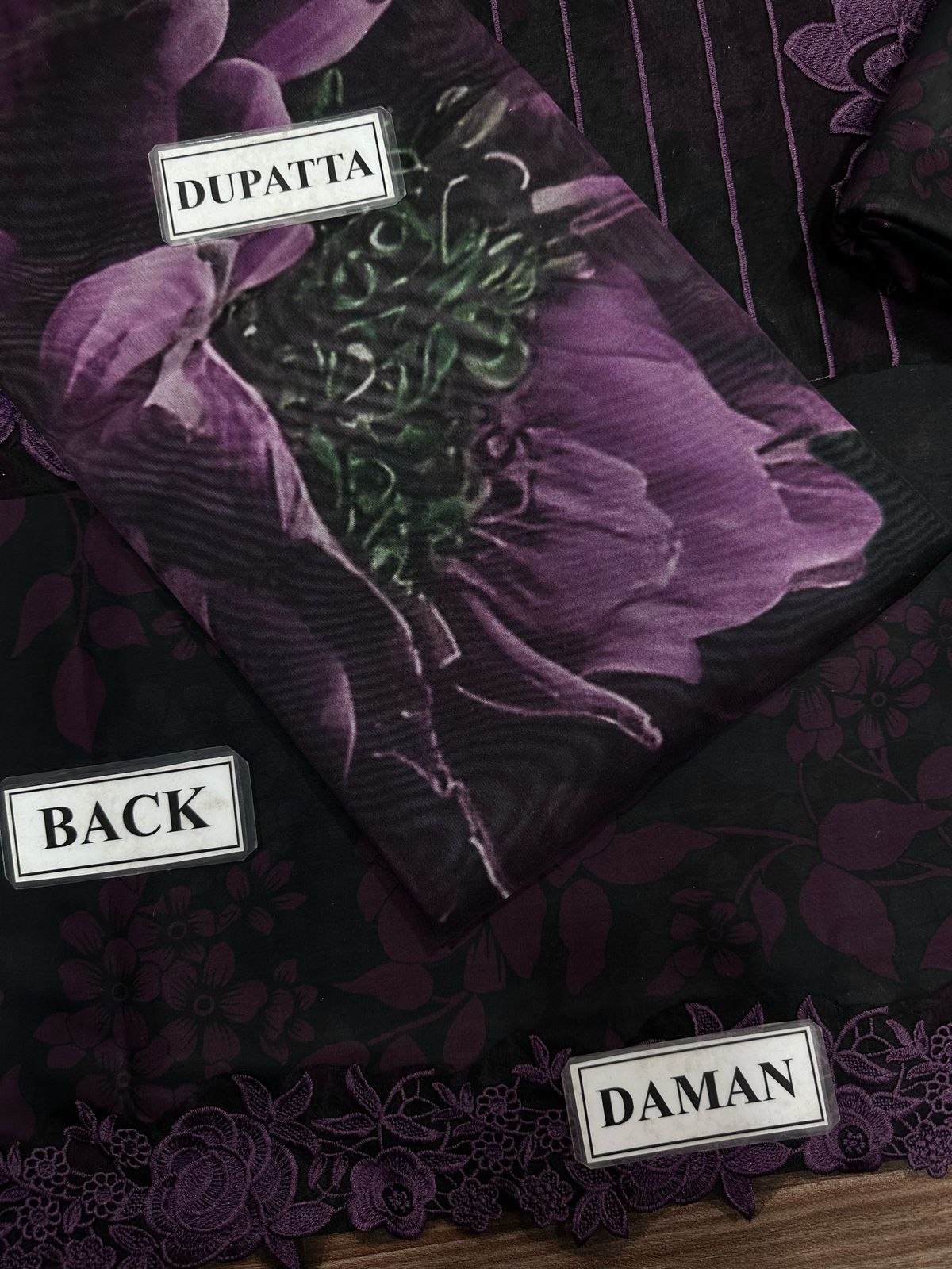 IZNIK Inspired – Unstitched Lawn Suit with Silk Dupatta