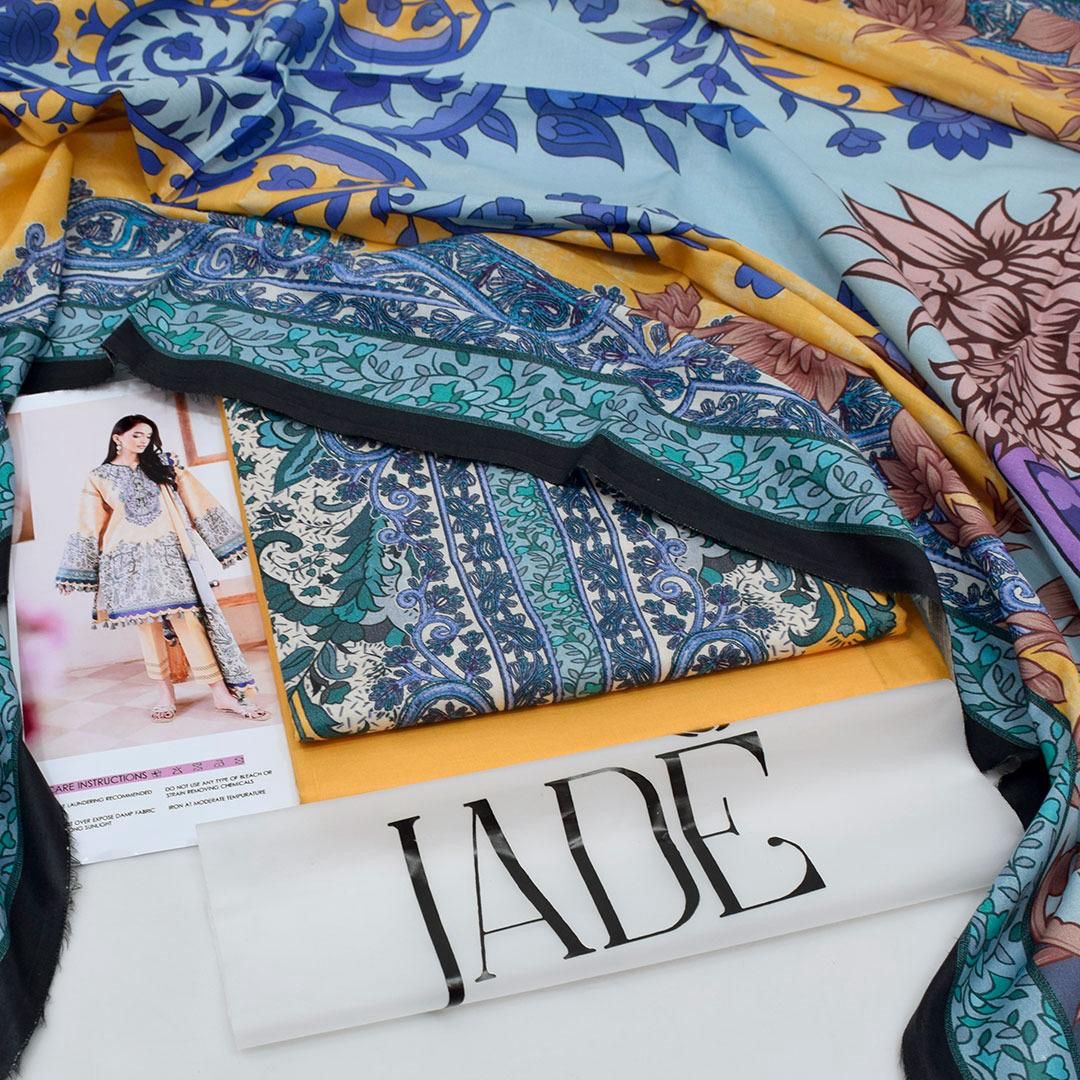 Jade-Inspired Printed Lawn Suit