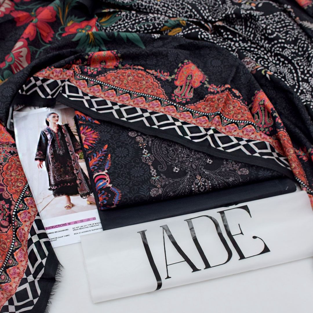 Jade-Inspired Printed Lawn Suit