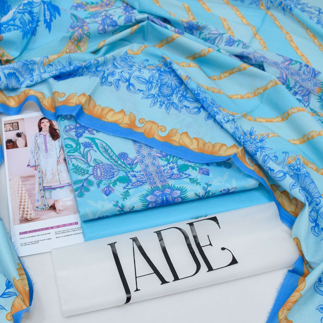 Jade-Inspired Printed Lawn Suit