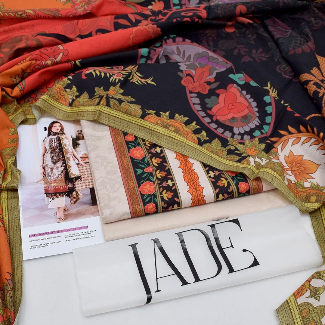 Jade-Inspired Printed Lawn Suit