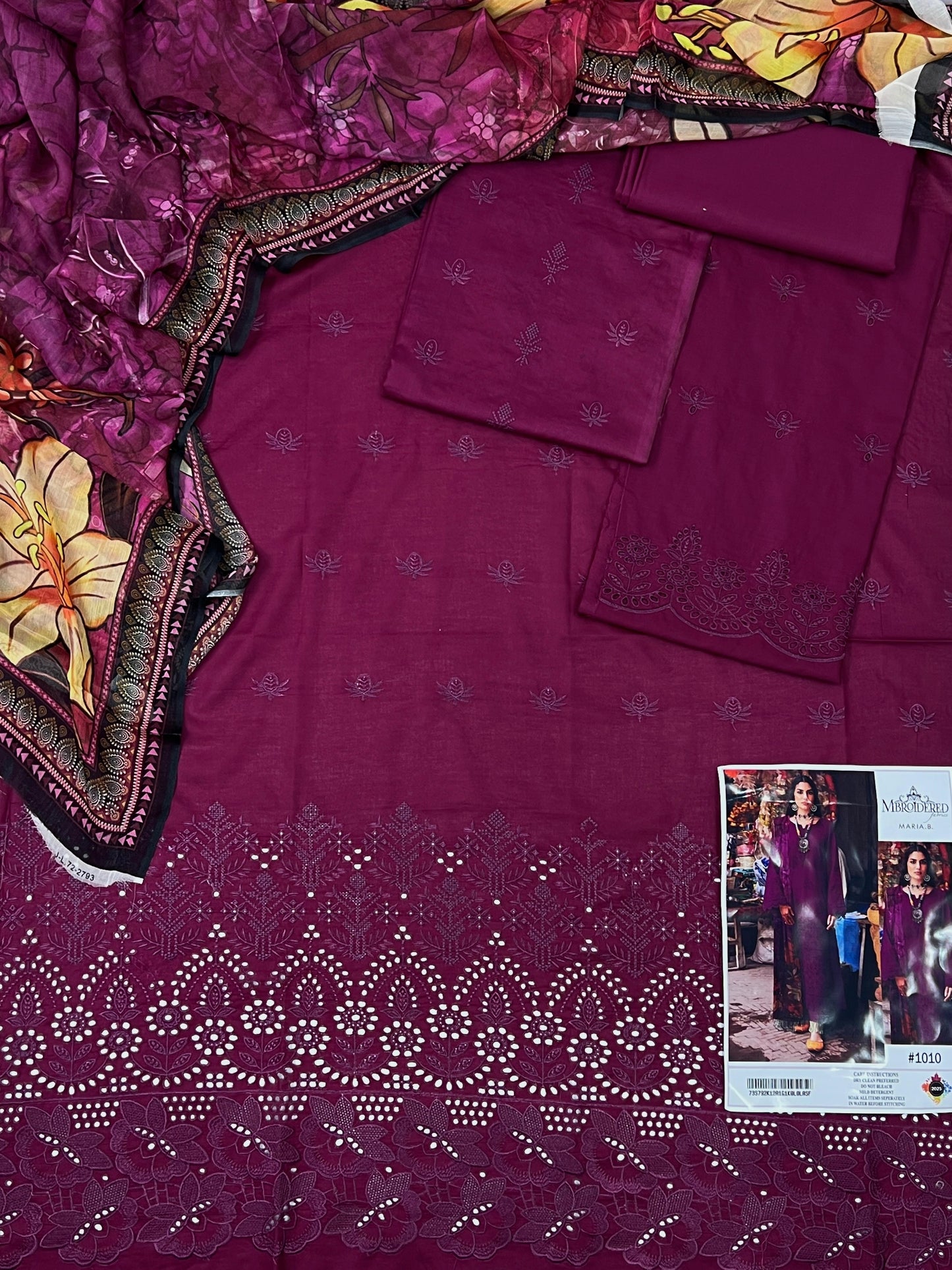 Maria B Inspired – Embroidered 3-Piece Suit