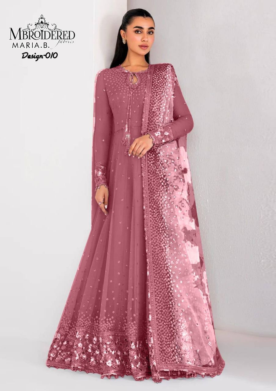 MARIA B Inspired– Embroidered Maxi Dress