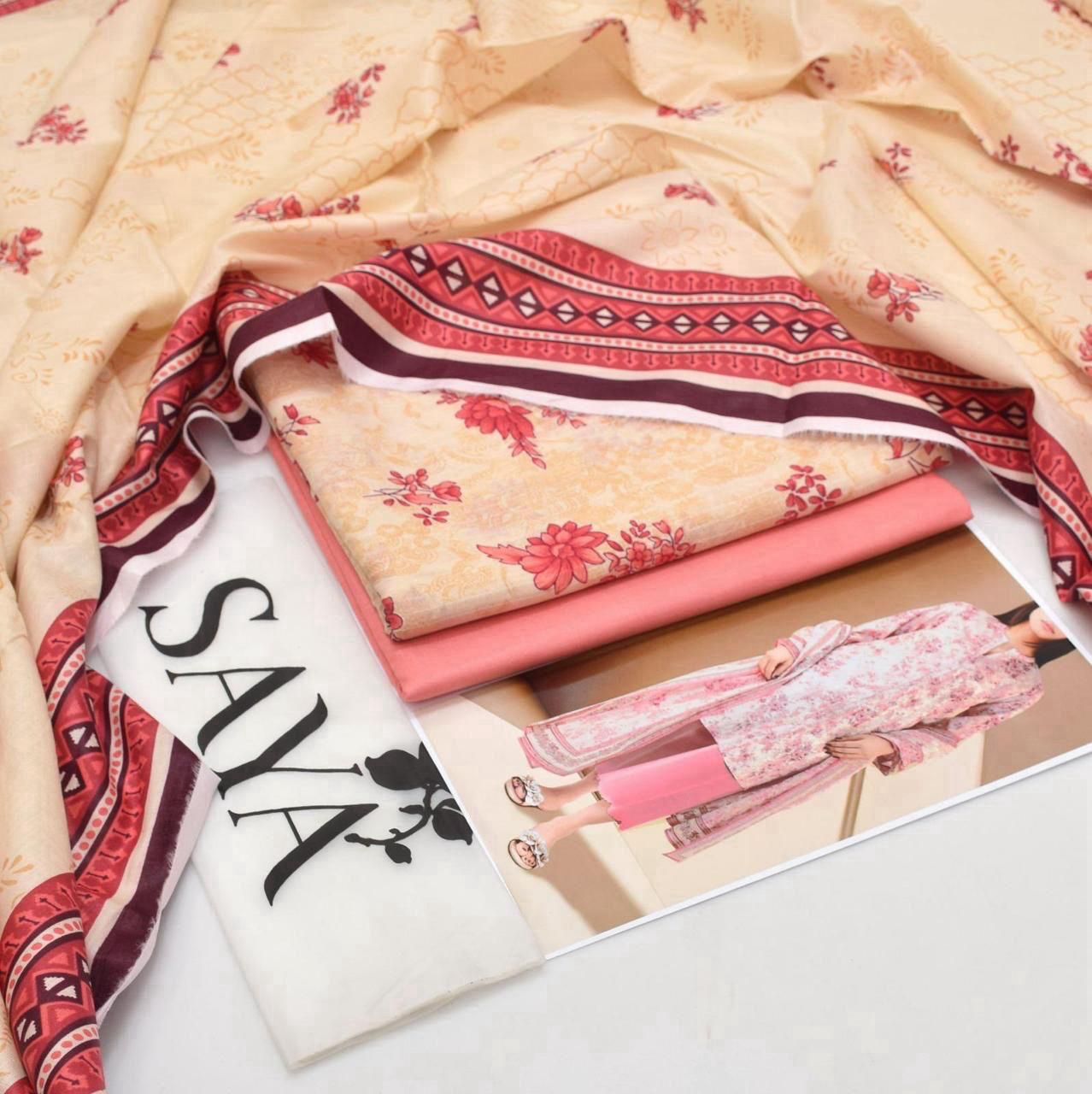 Saya Tana Dora – Lawn Suit (Unstitched)