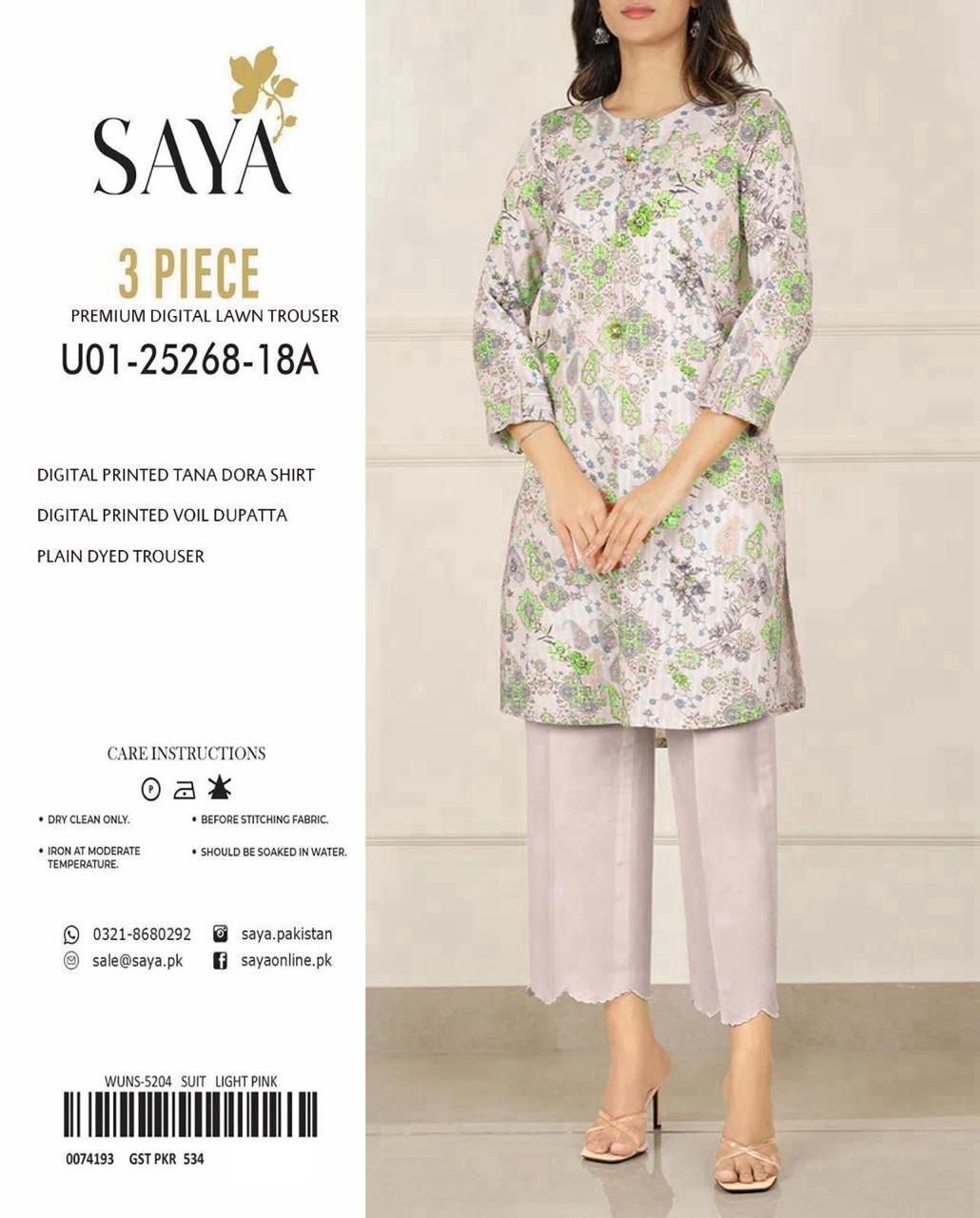 Saya Tana Dora – Lawn Suit (Unstitched)