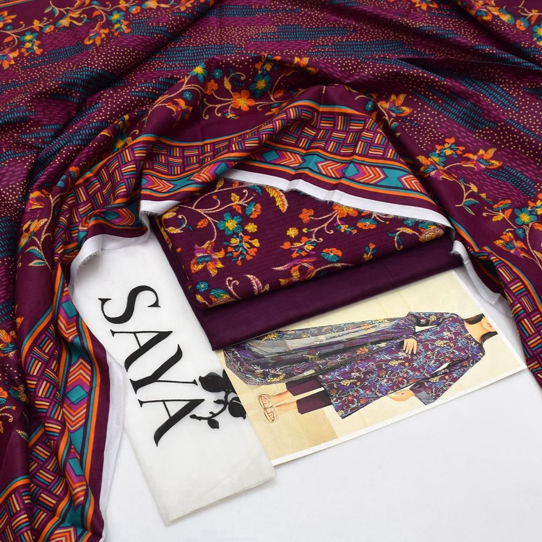 Saya Tana Dora – Lawn Suit (Unstitched)