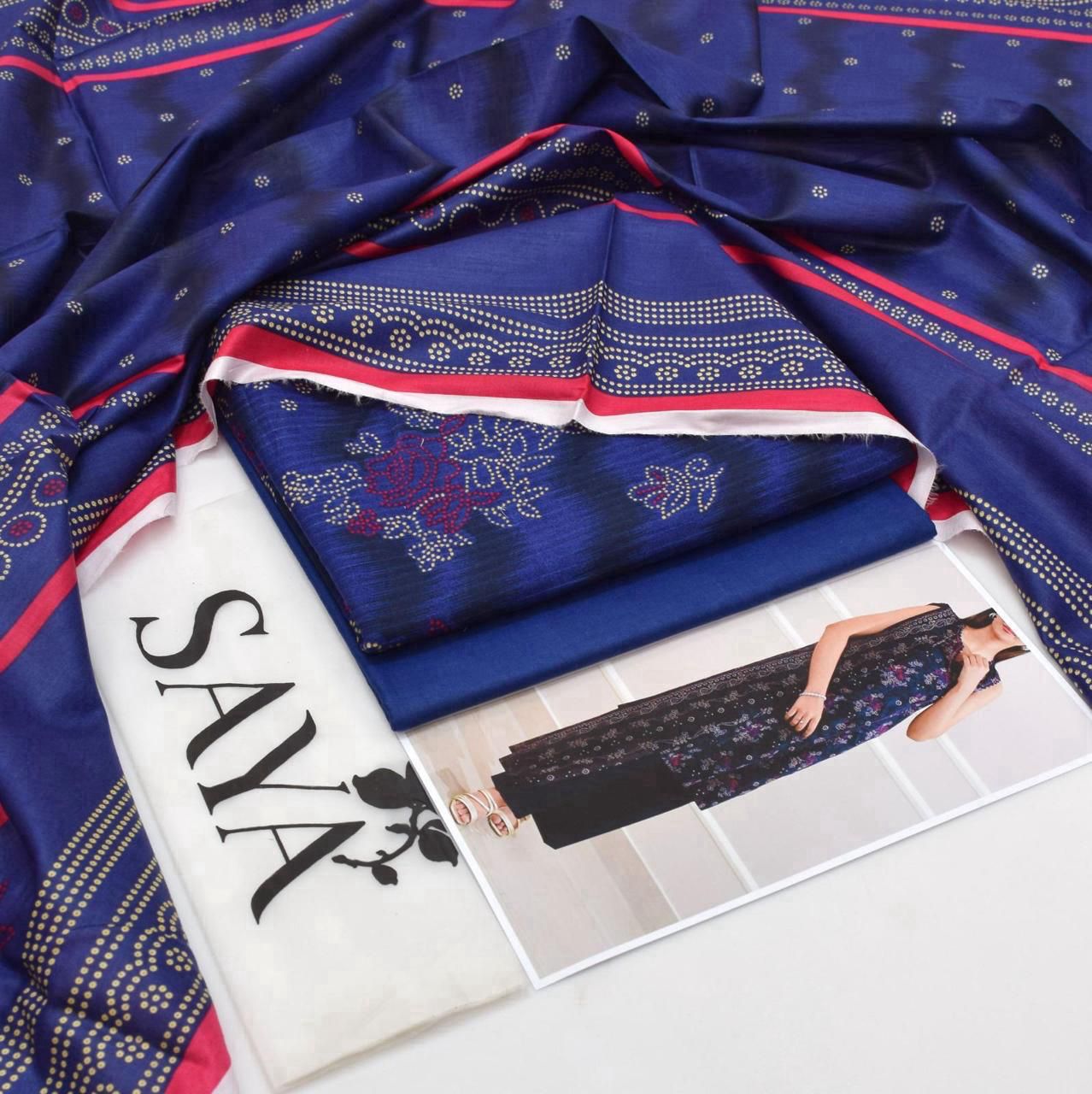 Saya Tana Dora – Lawn Suit (Unstitched)
