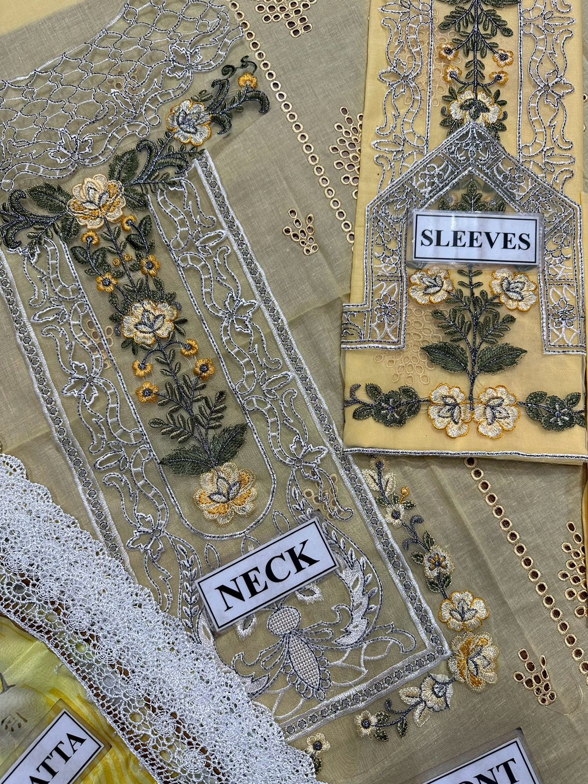 Adan Libas – Luxury Chikankari Lawn 3-Piece Suit with Silk Dupatta