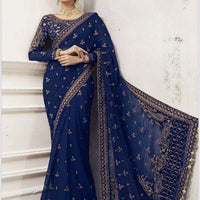 Maria B Inspired – Black Wedding Saree