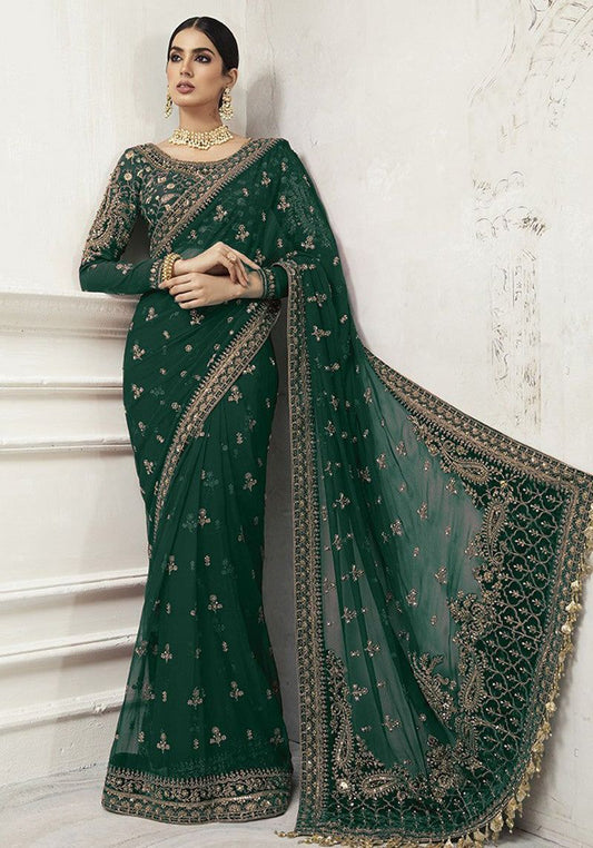 Maria B Inspired – Black Wedding Saree