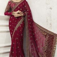 Maria B Inspired – Black Wedding Saree