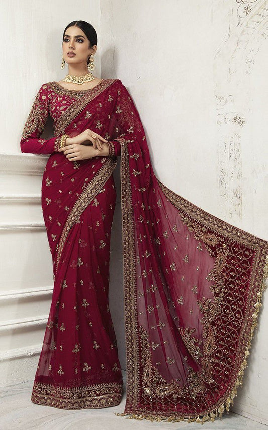Maria B Inspired – Black Wedding Saree