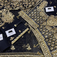 Maria B Inspired – Black Wedding Saree