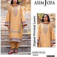Asim Jofa-Inspired 3-Piece Printed Lawn Suit