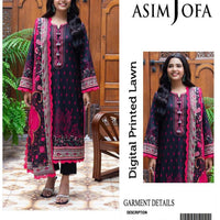 Asim Jofa-Inspired 3-Piece Printed Lawn Suit