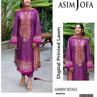 Asim Jofa-Inspired 3-Piece Printed Lawn Suit