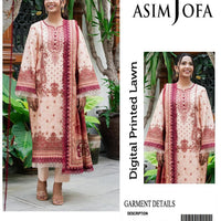 Asim Jofa-Inspired 3-Piece Printed Lawn Suit
