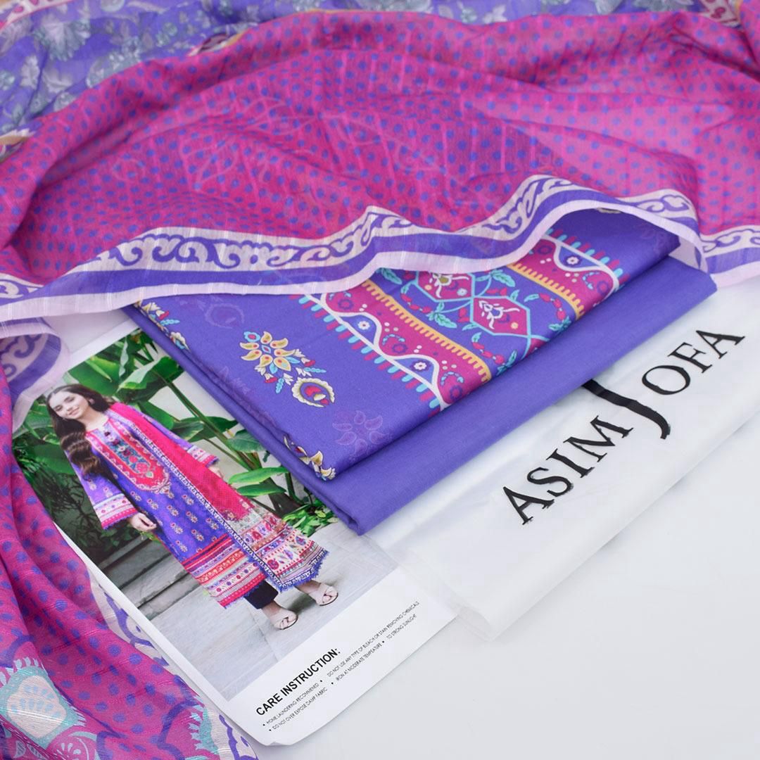 Asim Jofa-Inspired 3-Piece Printed Lawn Suit