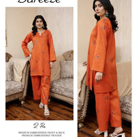 Bareeze Inspired 2PC Lawn Suit – Embroidered Elegance