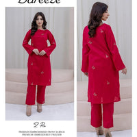 Bareeze Inspired 2PC Lawn Suit – Embroidered Elegance