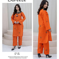 Bareeze Inspired 2PC Lawn Suit – Embroidered Elegance