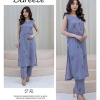 Bareeze Inspired 2PC Lawn Suit – Embroidered Elegance
