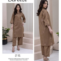 Bareeze Inspired 2PC Lawn Suit – Embroidered Elegance