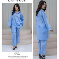 Bareeze Inspired 2PC Lawn Suit – Embroidered Elegance