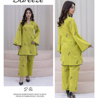 Bareeze Inspired 2PC Lawn Suit – Embroidered Elegance