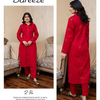 Bareeze Inspired 2PC Lawn Suit – Embroidered Elegance