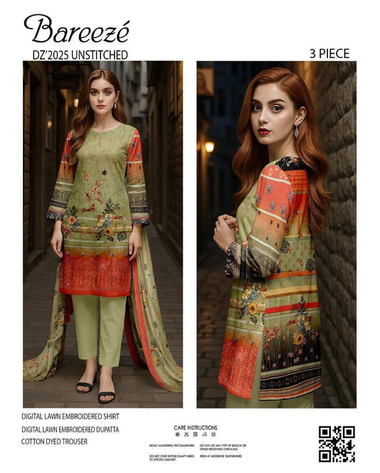 Summer Breeze Lawn Suit