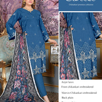 Bareeze Inspired 3-Piece Embroidered Lawn Suit – Unstitched