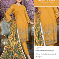 Bareeze Inspired 3-Piece Embroidered Lawn Suit – Unstitched