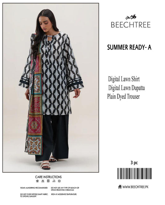Beechtree 3-Piece Printed Lawn Suit