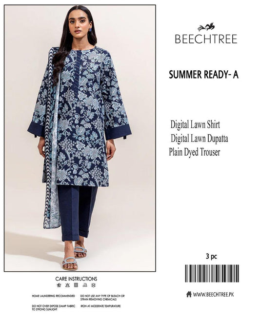 Beechtree 3-Piece Printed Lawn Suit