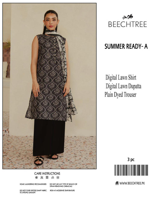 Beechtree 3-Piece Printed Lawn Suit