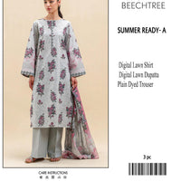 Beechtree 3-Piece Printed Lawn Suit