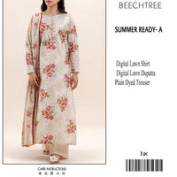 Beechtree 3-Piece Printed Lawn Suit